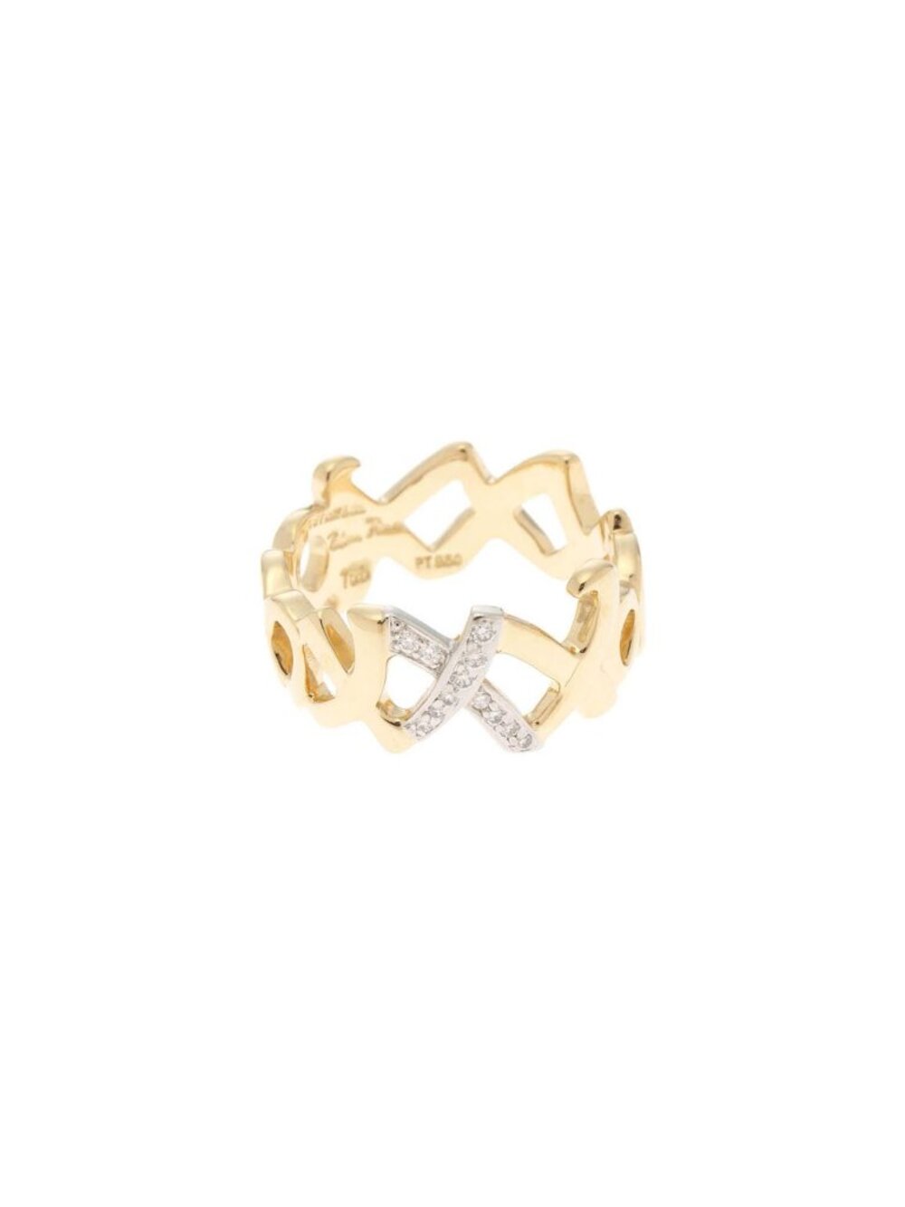 Tiffany & Co Love & Key Sling 18k Yellow Gold Diamond